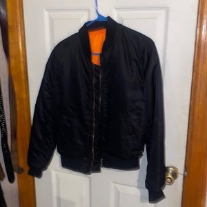 Mens ESNTLS reversible bomber jacket